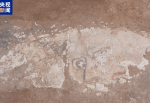 龙门石窟香山寺遗址新出土一处唐代壁画